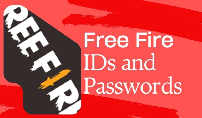 Free Fire Id and password